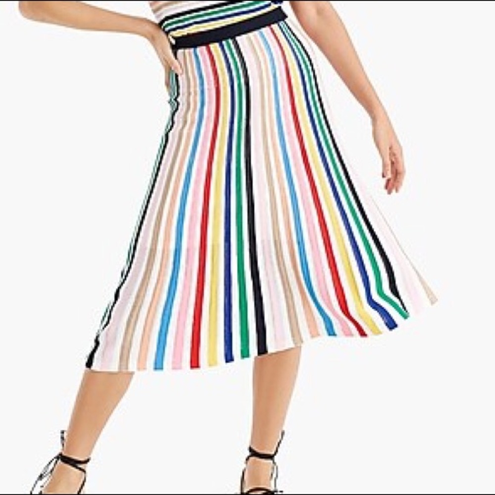 J Crew rainbow skirt